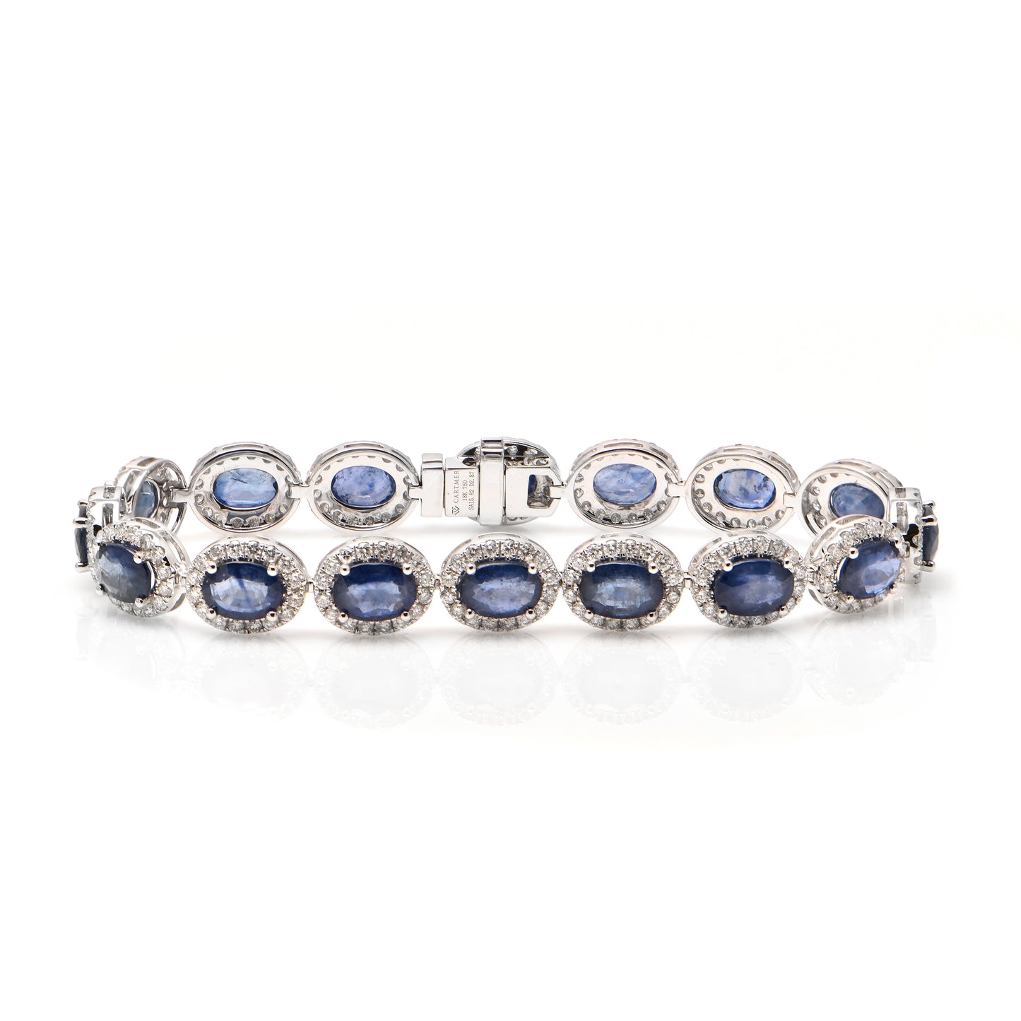 Ceylon Sapphire and Diamond Bracelet