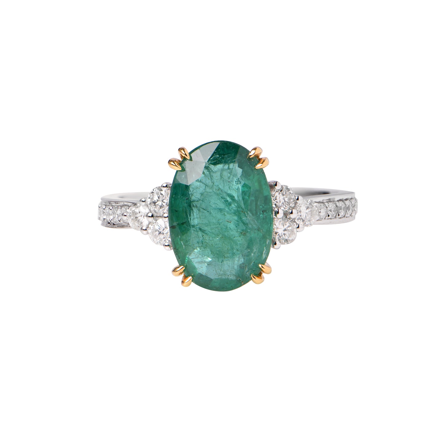 Emerald and Diamond Ring