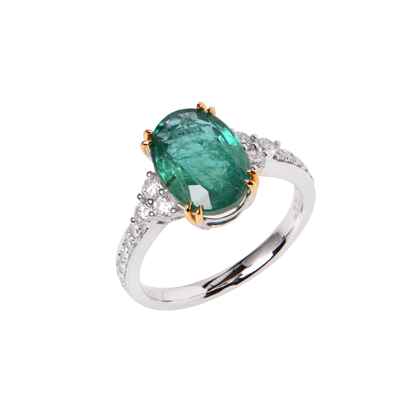 Emerald and Diamond Ring