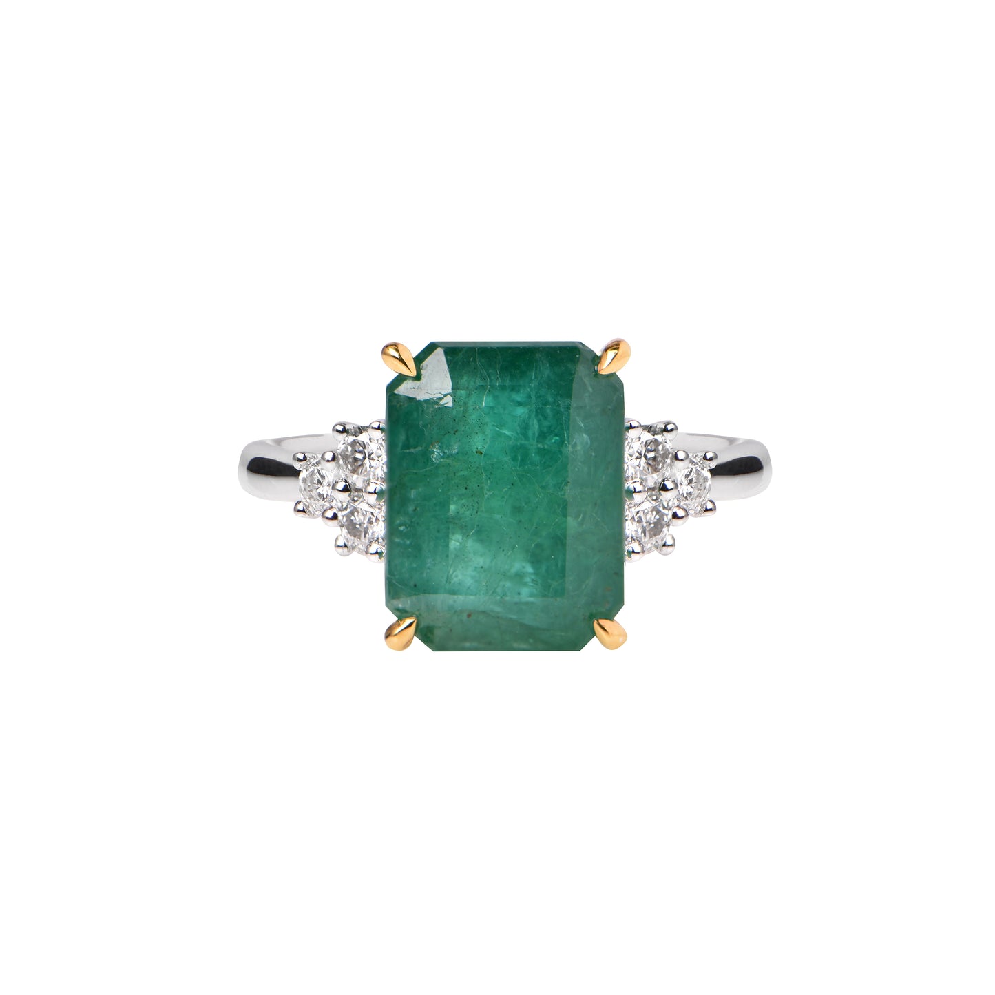 Emerald and Diamond Ring