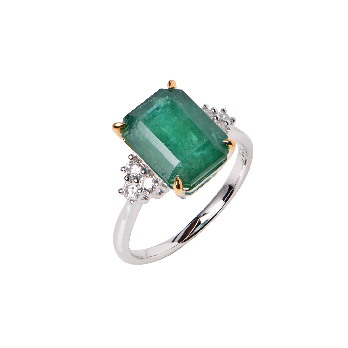 Emerald and Diamond Ring