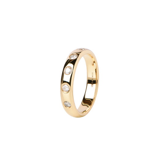 Diamond Wedding Ring 18 Carat Yellow Gold Ring (1484005)